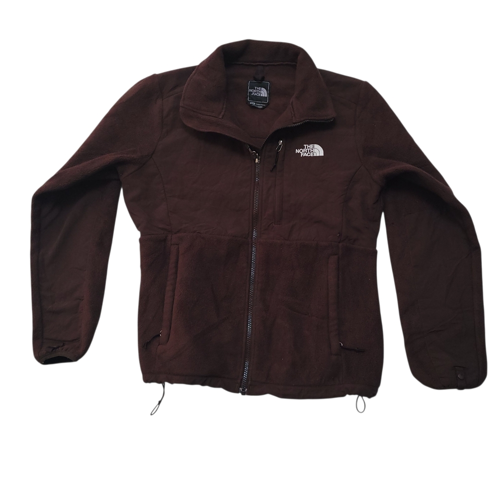 The North Face Denali Polartec Jacket Womens Full Zip Fleece Brown Medium